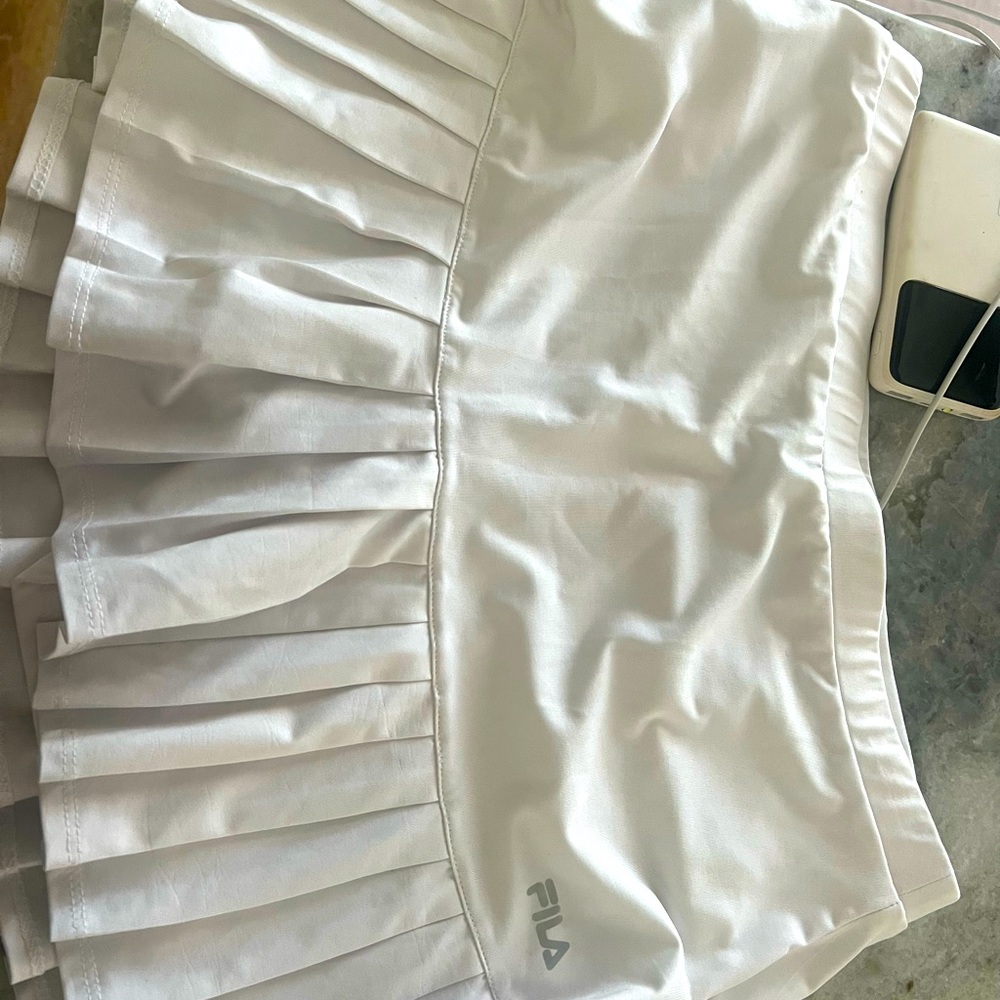 White FILA tennis skirt